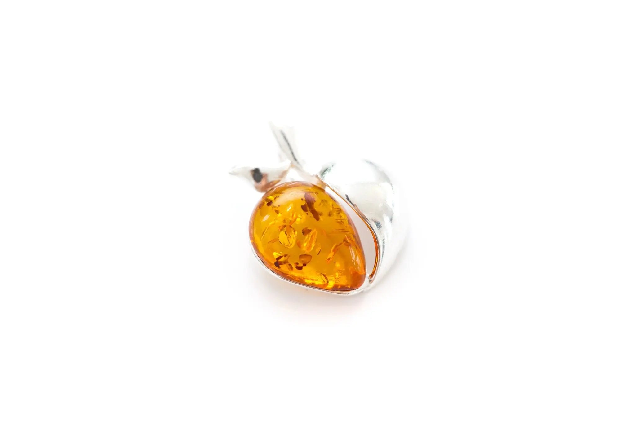 Amber Apple Pendant- Necklaces- Baltic Beauty