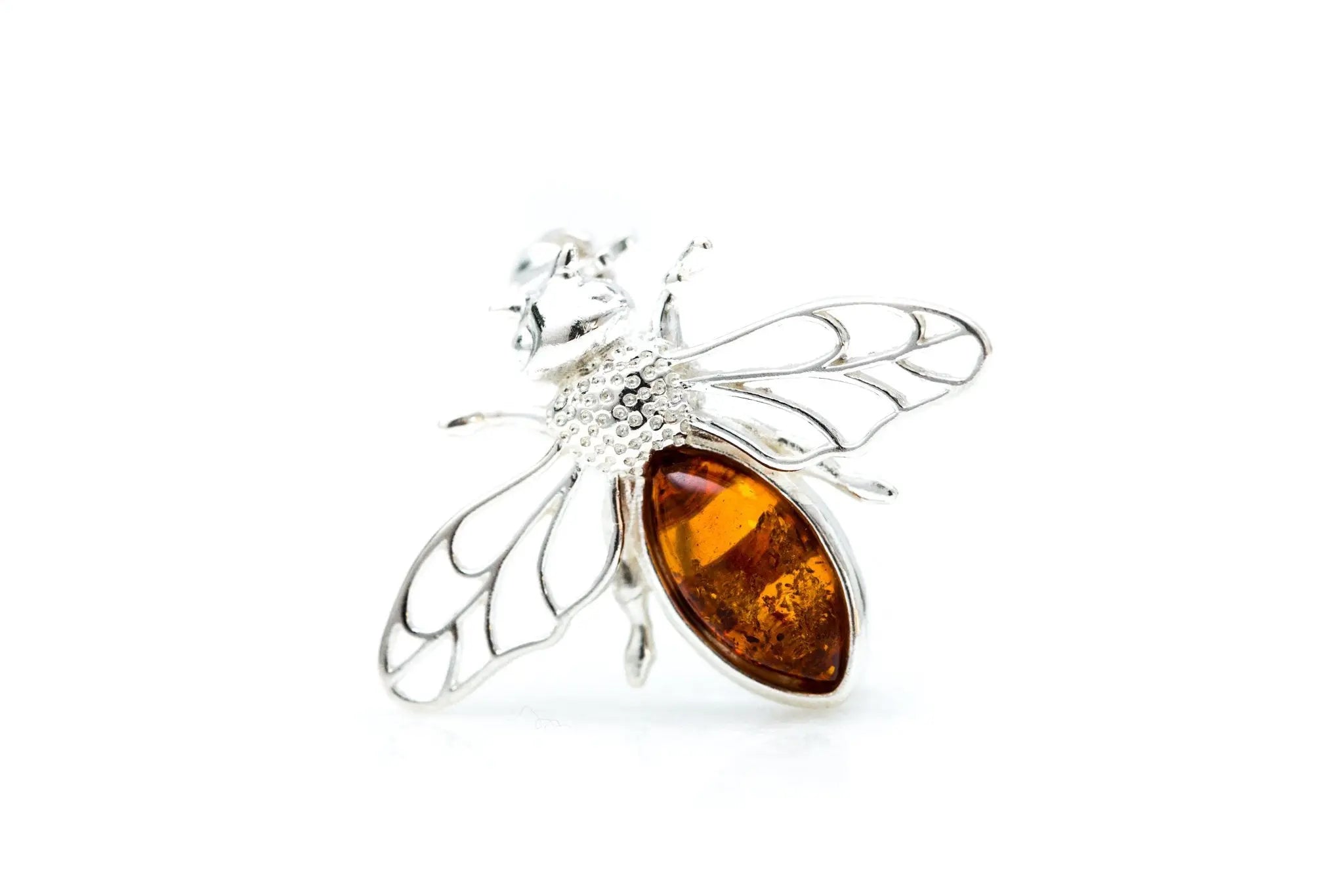 Amber Bee Brooch- Brooches- Baltic Beauty