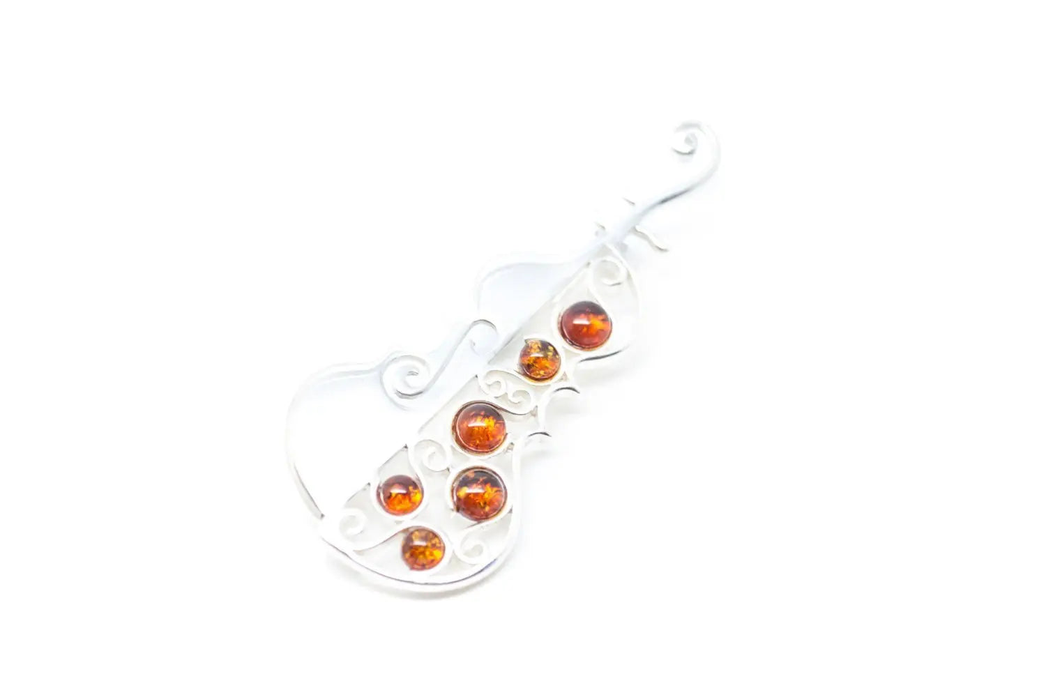 Baltic Beauty Brooches Amber Cello Pin Brooch