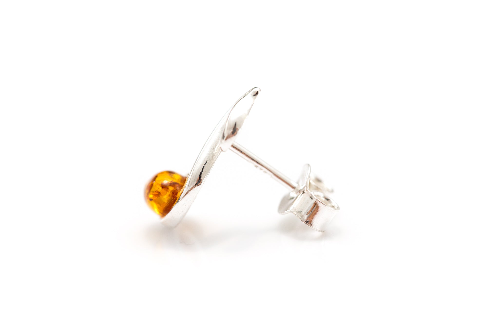 Amber Music Note Stud Earrings- Earrings- Baltic Beauty