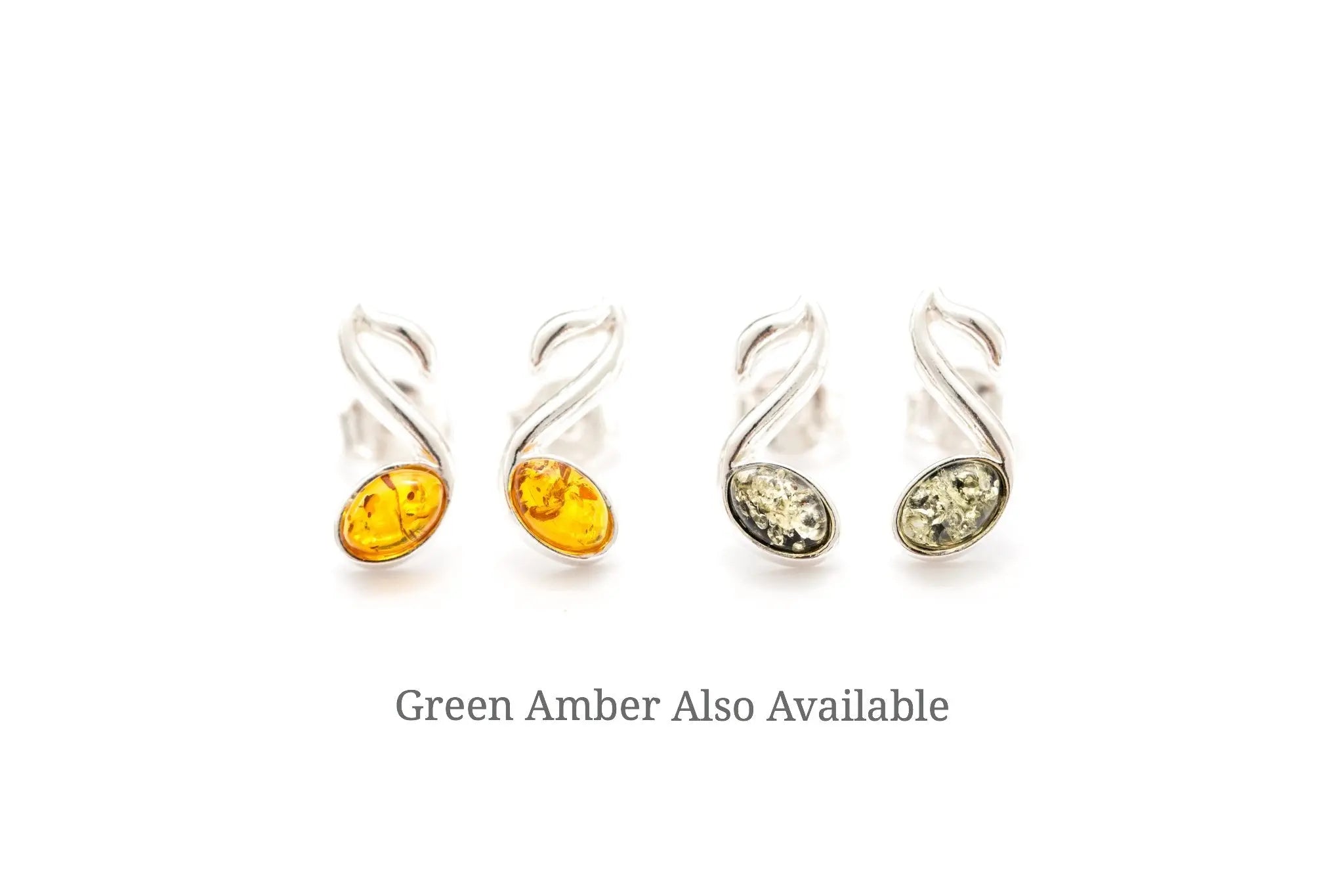 Amber Music Note Stud Earrings- Earrings- Baltic Beauty