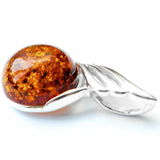 Amber Orb Pendant- Necklaces- Baltic Beauty