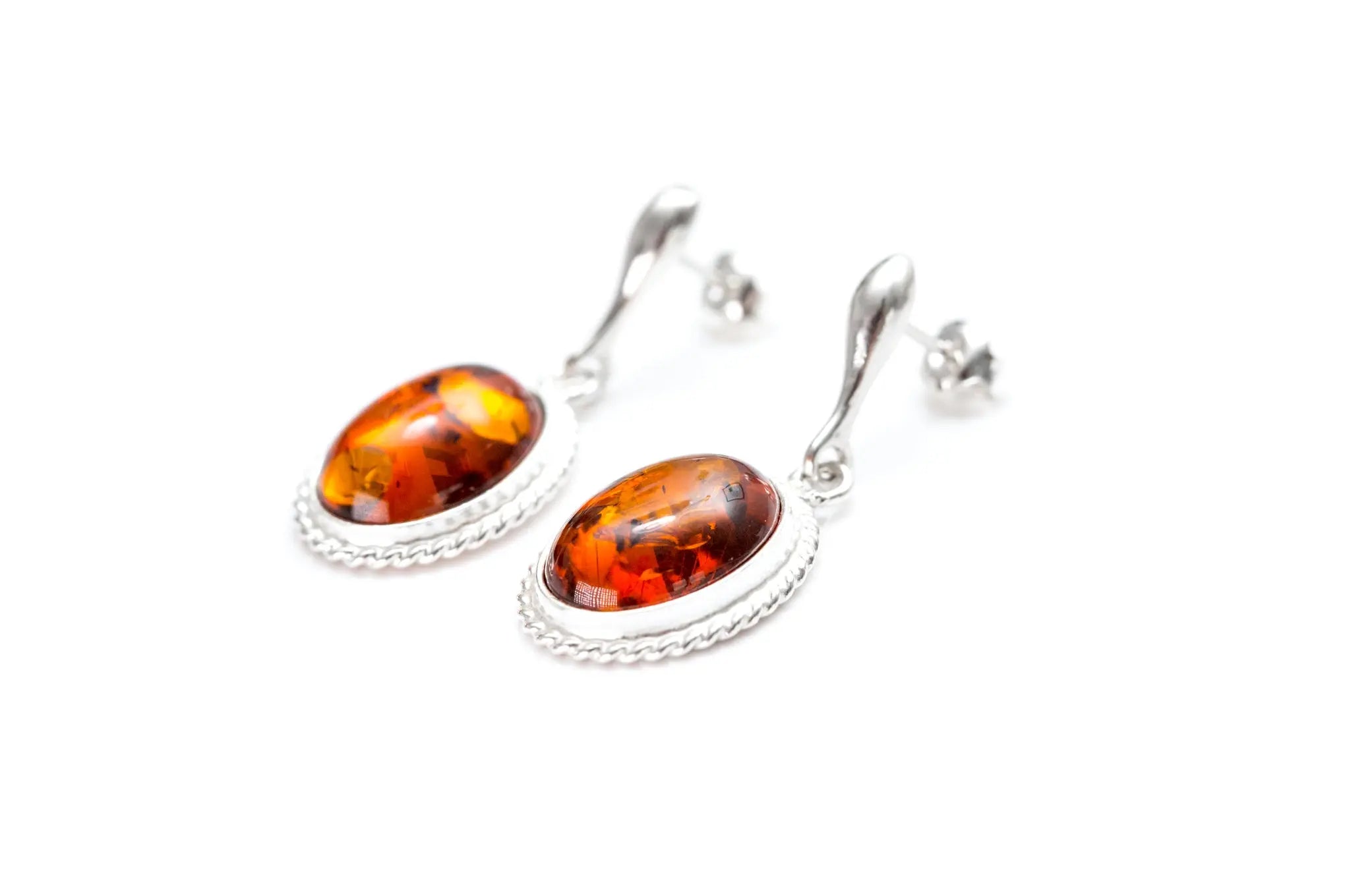 Amber Quintessence Dangle Earrings- Earrings- Baltic Beauty