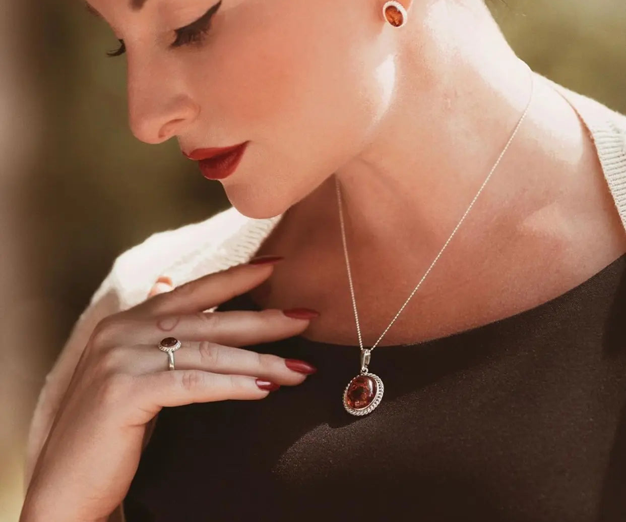 Amber Quintessence Pendant- Necklaces- Baltic Beauty