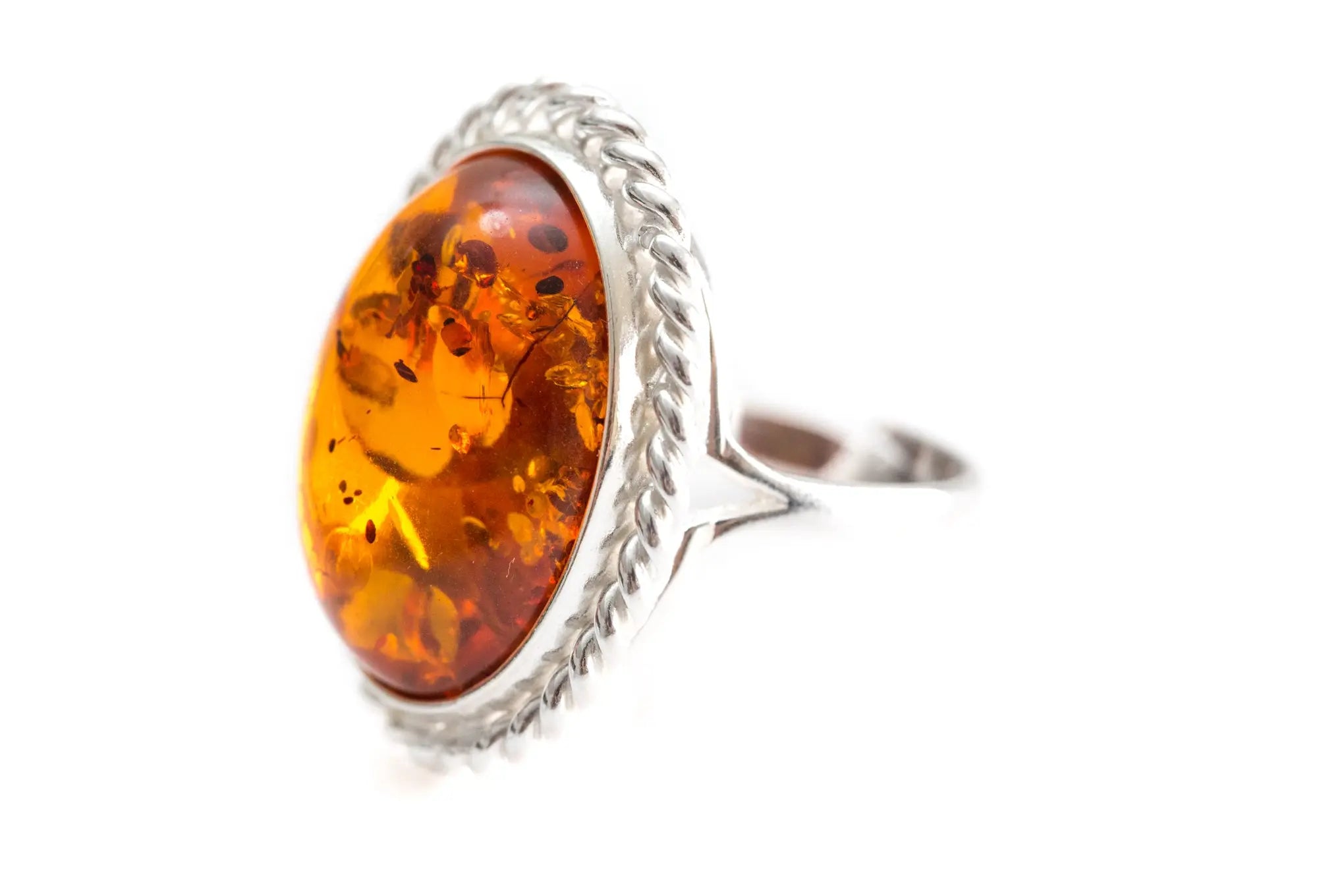 Amber Quintessence Statement Ring- Rings- Baltic Beauty