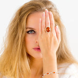 Amber Quintessence Statement Ring- Rings- Baltic Beauty