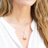 Baltic Beauty Pendant Amber Sailboat Pendant