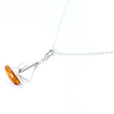 Baltic Beauty Pendant Amber Sailboat Pendant