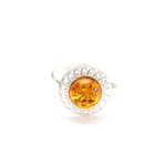 Amber Spiral Ring- Rings- Baltic Beauty