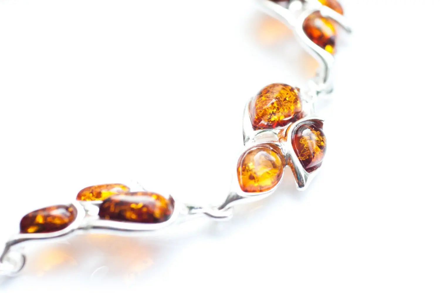 Baltic Beauty Bracelets Amber Statement Link Bracelet