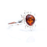 Amber Sun Ring- Rings- Baltic Beauty