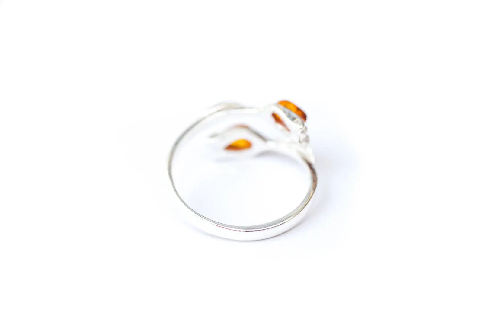 Amber Tulip Ring- Rings- Baltic Beauty