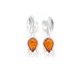 Amber Tulip Stud Earrings- Earrings- Baltic Beauty