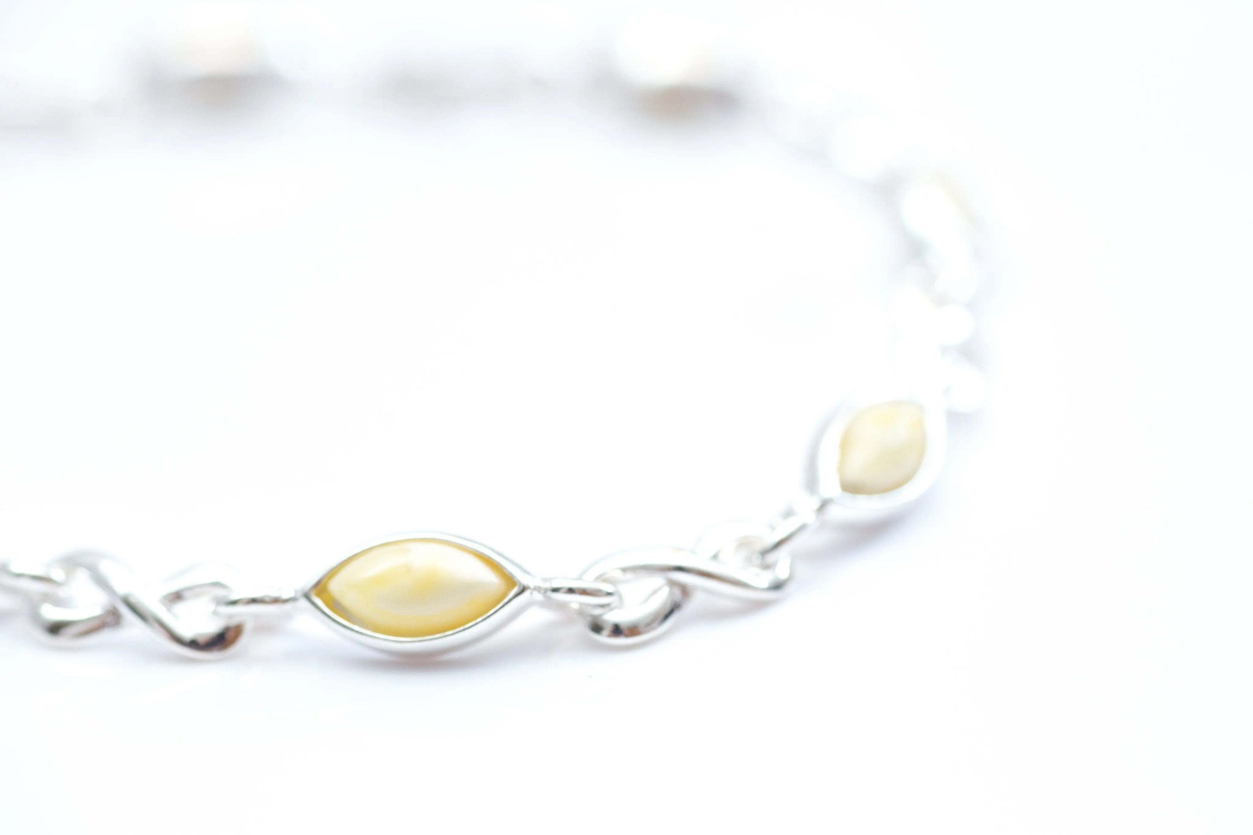 Baltic Beauty Bracelets Butterscotch Amber Infinity Bracelet