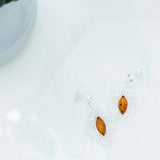 Chandelier Frame Baltic Amber Earrings- Earrings- Baltic Beauty