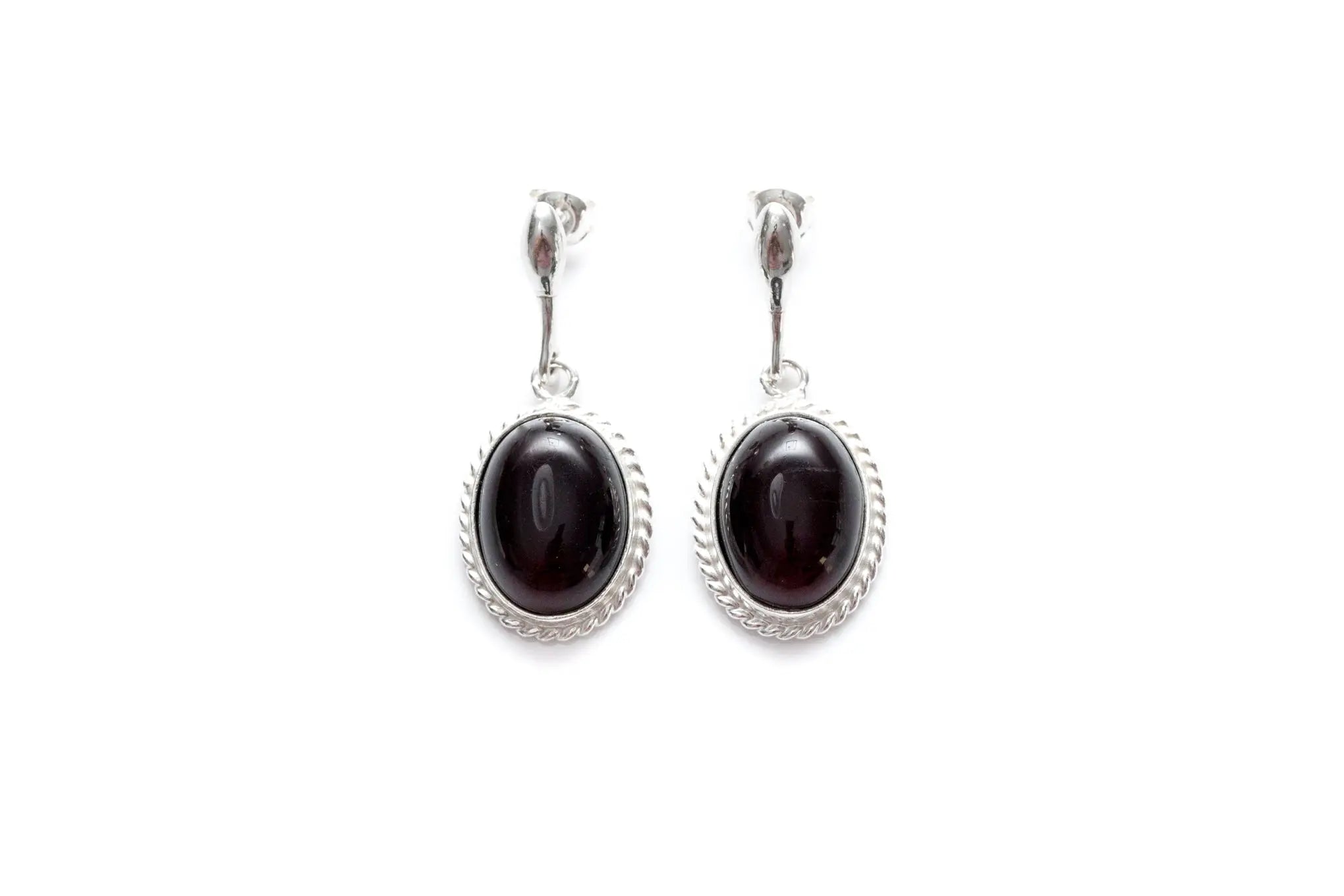 Cherry Red Amber Quintessence Dangle Earrings- Earrings- Baltic Beauty
