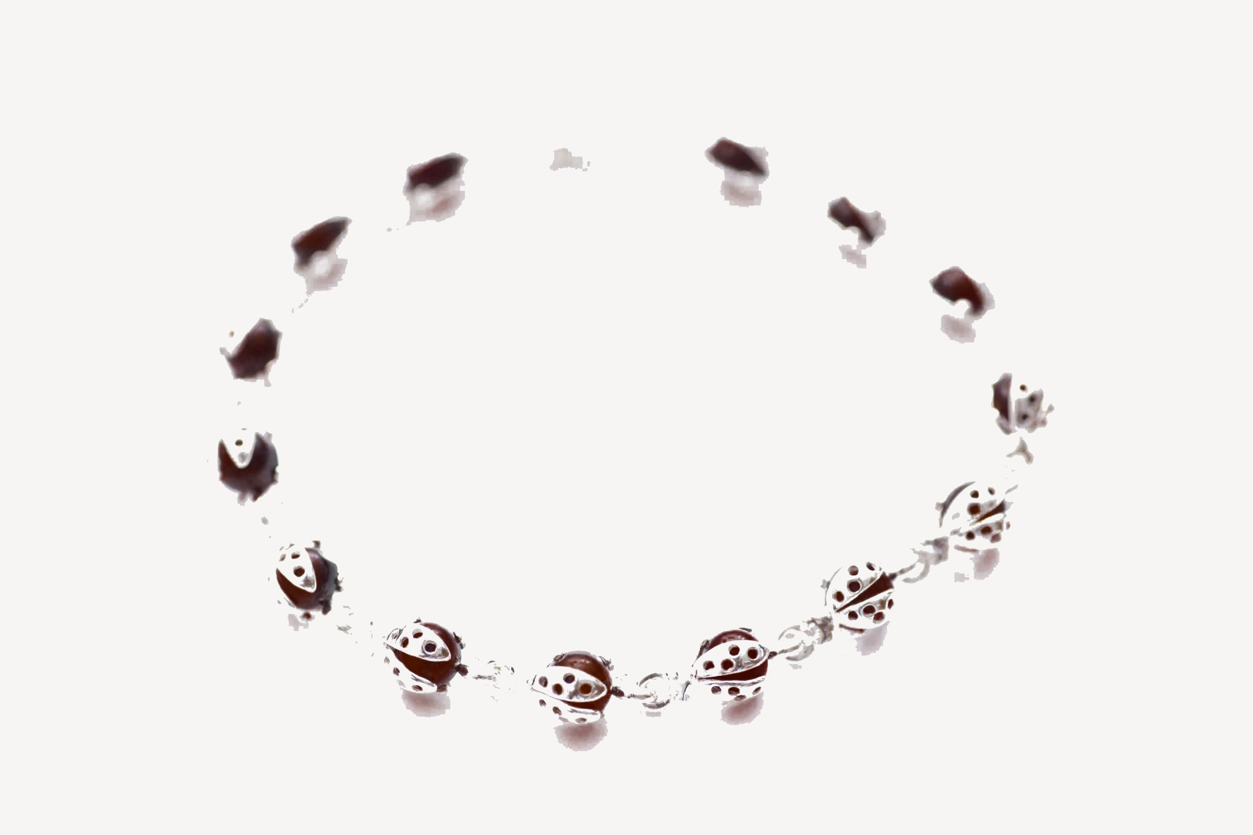 Cherry Red Ladybird Bracelet — Baltic amber and sterling silver jewellery by Baltic Beauty
