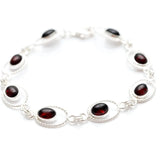 Red Amber Quintessence Link Bracelet- Bracelets- Baltic Beauty