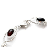 Red Amber Quintessence Link Bracelet- Bracelets- Baltic Beauty