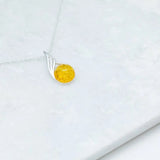 Citrus Amber Orb Pendant- Necklaces- Baltic Beauty