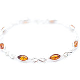 Classic Amber Infinity Bracelet- Bracelets- Baltic Beauty