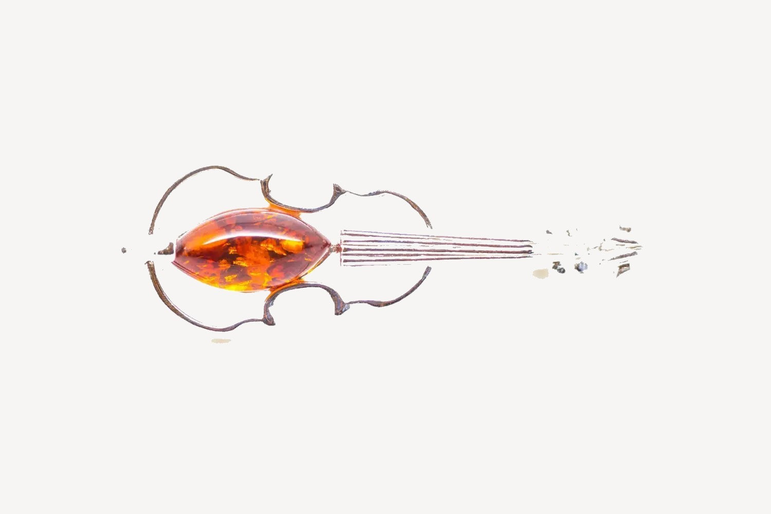 Baltic Beauty Brooches Violin Brooch