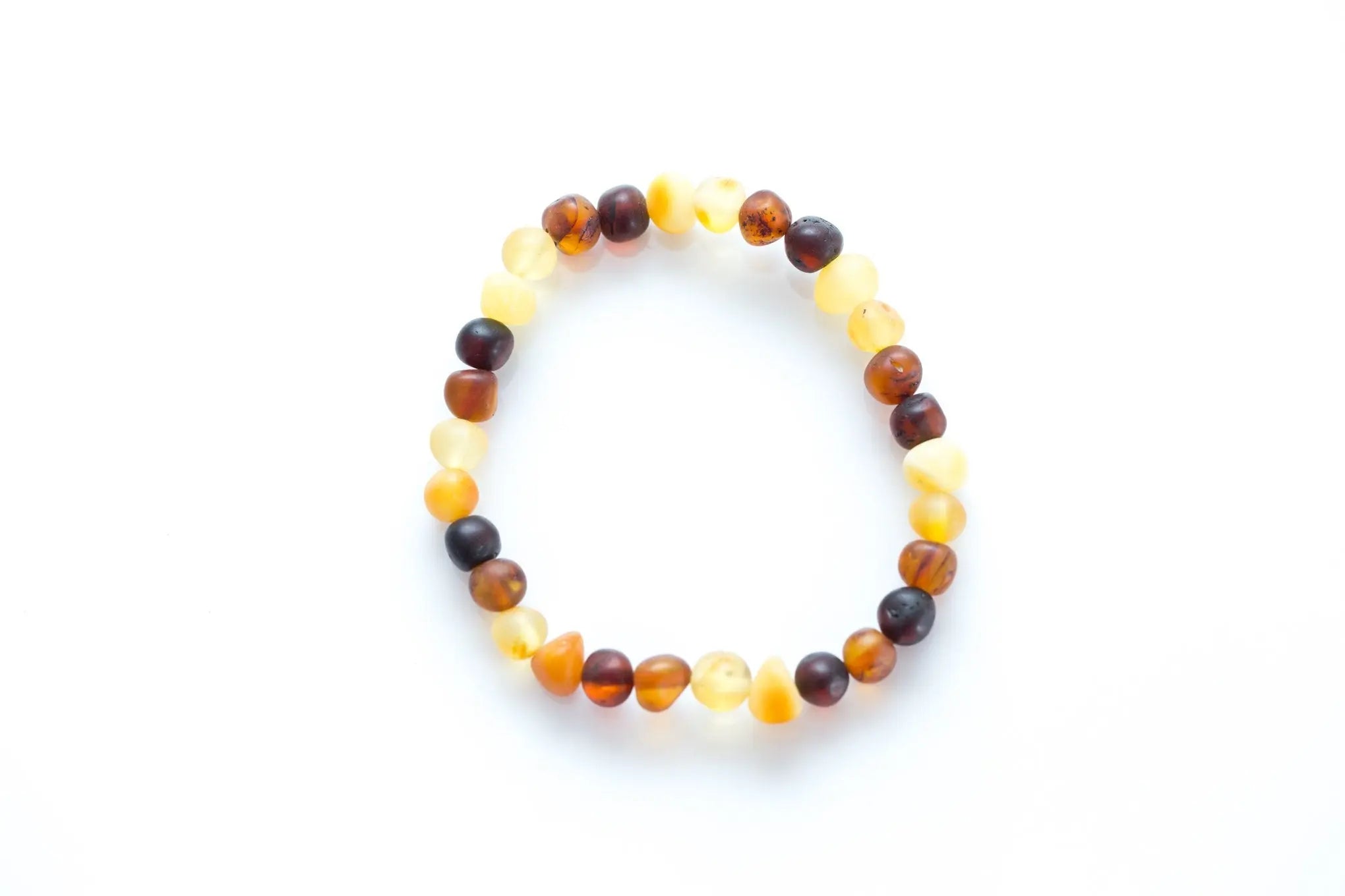 Colourful Amber Nugget Bead Bracelet- Bracelets- Baltic Beauty