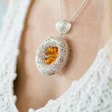 Contemporary Amber Pendant- Necklaces- Baltic Beauty