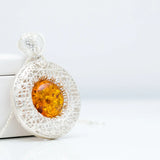 Contemporary Amber Pendant- Necklaces- Baltic Beauty