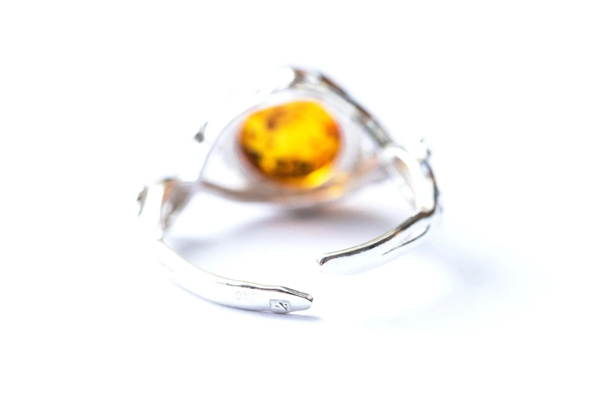 Baltic Beauty Rings Dainty Floral Amber Ring