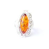 Baltic Beauty Rings Decorative Victorian Baltic Amber Ring