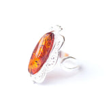 Baltic Beauty Rings Decorative Victorian Baltic Amber Ring