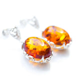 Baltic Beauty Earrings Golden Amber Decorative Earrings