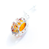 Baltic Beauty Earrings Golden Amber Decorative Earrings