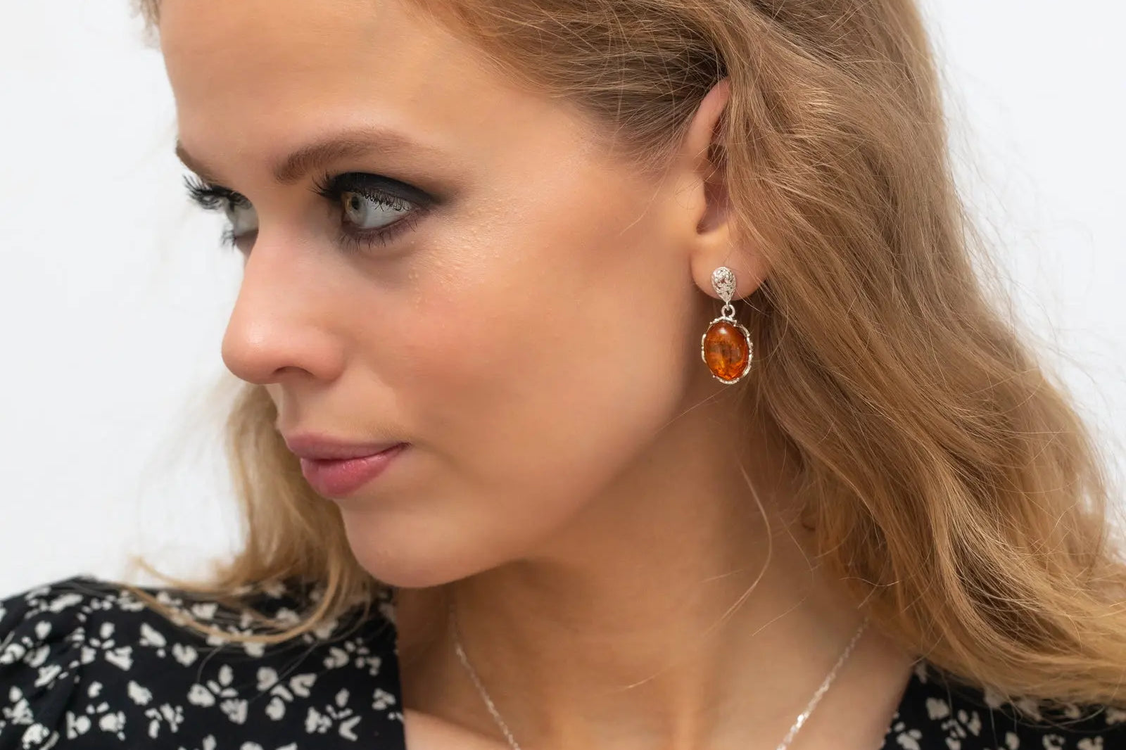 Demi Amber Drop Earrings- Earrings- Baltic Beauty