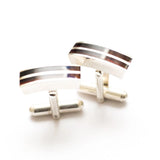 Baltic Beauty Cufflinks Double Stripe Amber Cufflinks