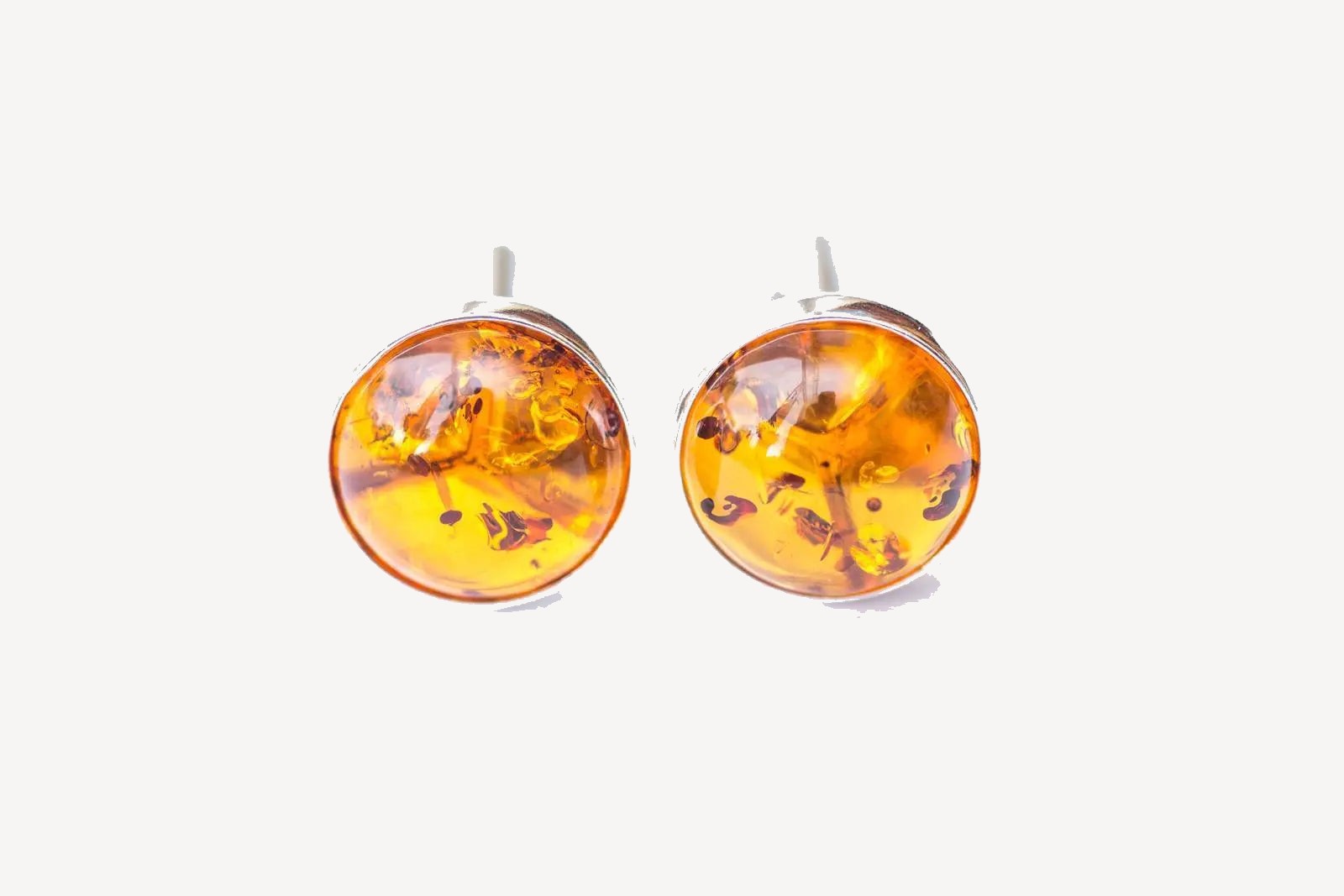 Baltic Beauty Cufflinks Small Round Amber Cufflinks