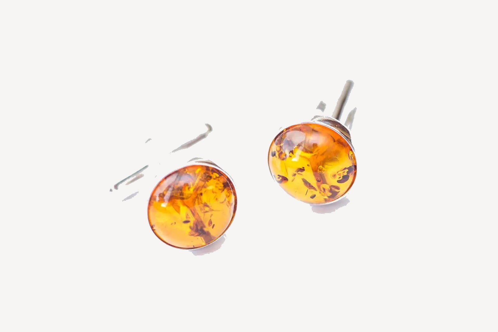 Baltic Beauty Cufflinks Small Round Amber Cufflinks