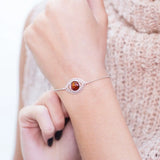 Baltic Beauty Bracelets Evileye Amber and Silver Bracelet