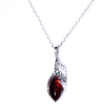 Fancy Top Cherry Amber Pendant- Necklaces- Baltic Beauty