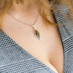Green Amber Droplet Pendant- Necklaces- Baltic Beauty