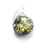 Green Amber Orb Pendant- Necklaces- Baltic Beauty