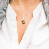 Green Amber Orb Pendant- Necklaces- Baltic Beauty