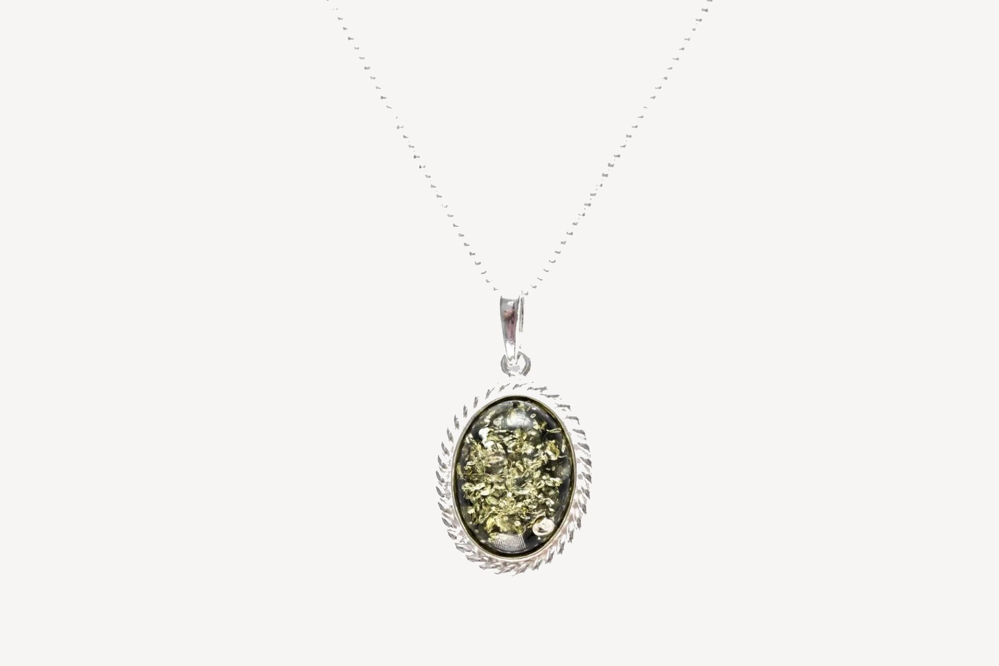Green Amber Quintessence Pendant- Necklaces- Baltic Beauty
