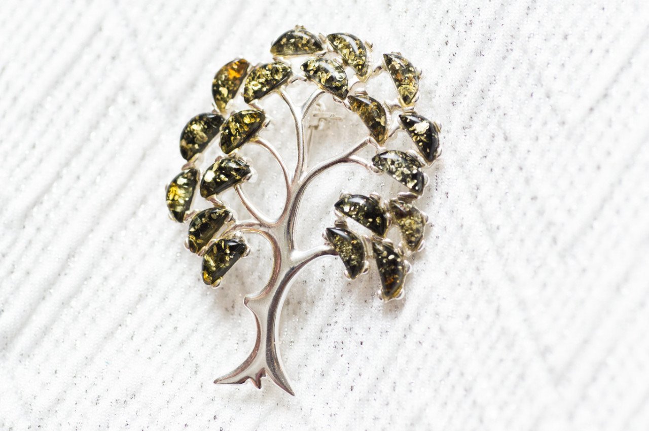 Baltic Beauty Brooches Tree of Life Brooch