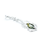Green Amber Violin Pendant- Necklaces- Baltic Beauty