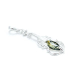 Green Amber Violin Pendant- Necklaces- Baltic Beauty