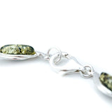 Green Baltic Amber Link Bracelet- Bracelets- Baltic Beauty