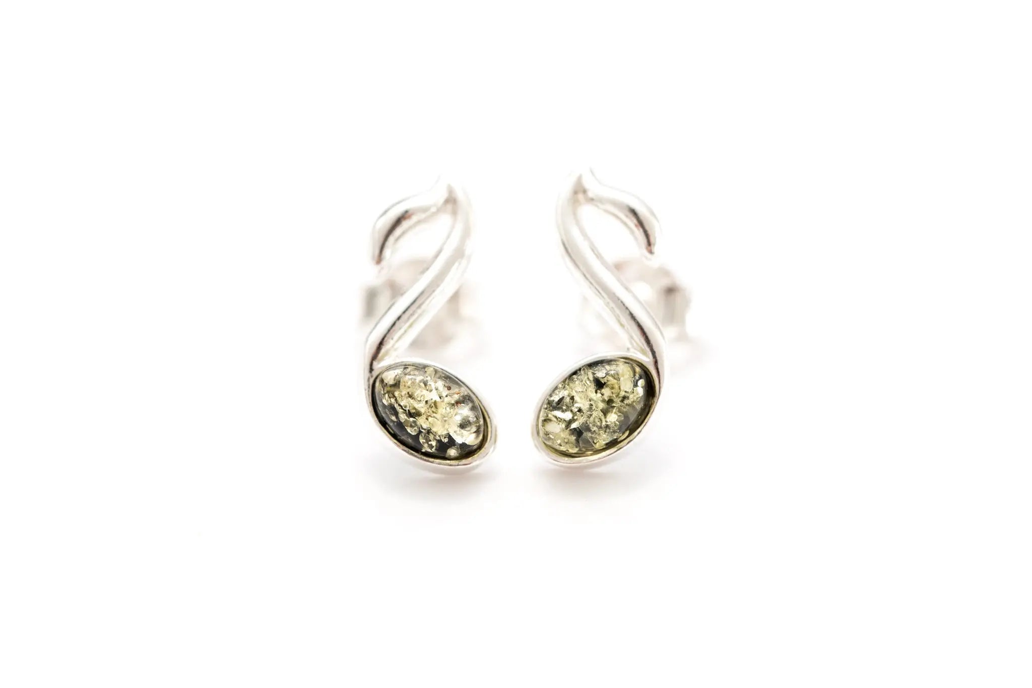 Green Music Note Stud Earrings- Earrings- Baltic Beauty