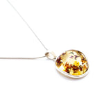 Handmade Speckled Autumn Amber Pendant- Necklaces- Baltic Beauty